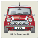Mini Cooper Sport 2000 (red) Coaster 2
